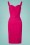 Vixen by Micheline Pitt - 50s Maneater Polkadot Wiggle Dress in Hot Pink 2