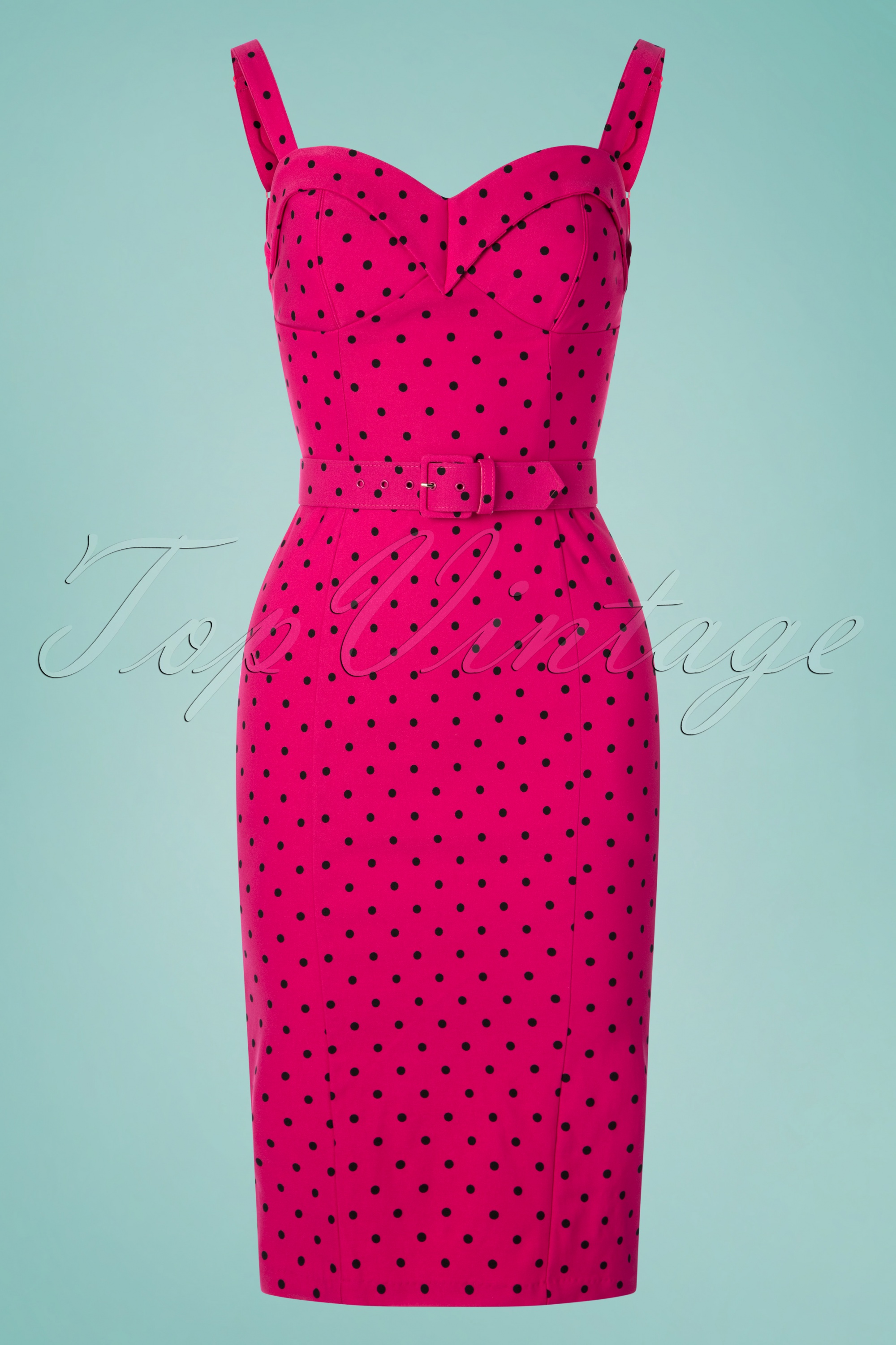 Good Vixen by Micheline Pitt hot pink wiggle