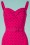 Vixen by Micheline Pitt - TopVintage exclusive ~ Maneater Polkadot Wiggle Dress Années 50 en Rose Vif 3