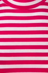 Vixen by Micheline Pitt - 50s Girl Gang Top in Pink and White Stripes 3