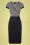 Collectif Clothing - Ingrid Fishtail Maxi Dress Années 30 en Vert Èmeraude