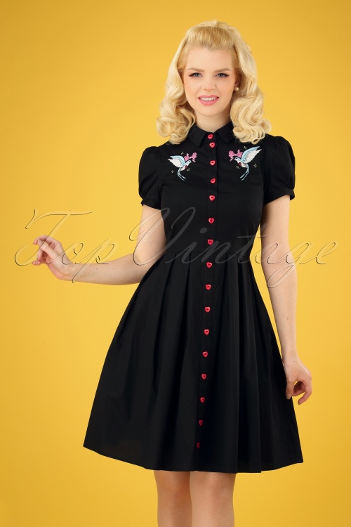 Bunny - 50s Jojo Dress in Black