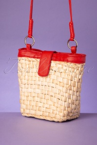 Darling Divine - 50s Lilly Wicker Bag in Neutral 2