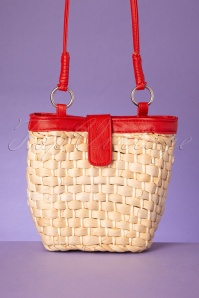Darling Divine - 50s Lilly Wicker Bag in Neutral
