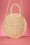 Banned Retro - 50s Frederique Round Woven Bag in Natural