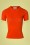 Compania Fantastica - Eliana Knitted Top Années 60 en Orange