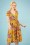 Vintage Chic 28775 Mustard Floral Dress 20190305 020W