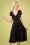Vintage Chic 28759 Black Short Slinky Dress Swing 20190206 1W