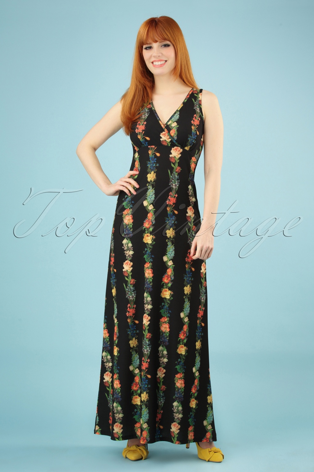 70s Garland Maxi Dress