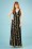 LaLamour - 70s Garland Maxi Dress in Black