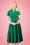 Miss Candyfloss - Aemela Ivy Swing Dress Années 50 en Vert Émeraude