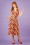 Pretty Vacant - Poppy Dream Wrap Dress Années 50 en Jaune 2