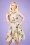Victory Parade - TopVintage Exclusive ~ 50s Sissy Chinese Cat Dress in Cream 2