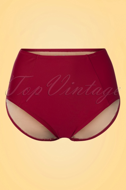 Jessica Rey - 50s Elizabeth Bikini Pants in Burgundy 2