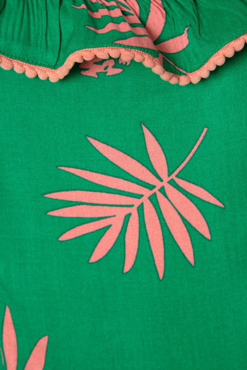 Bunny - Tropicana-Kleid in Grün und Pink 4