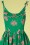 Bunny - 50s Tropicana Dress in Green and Pink 3