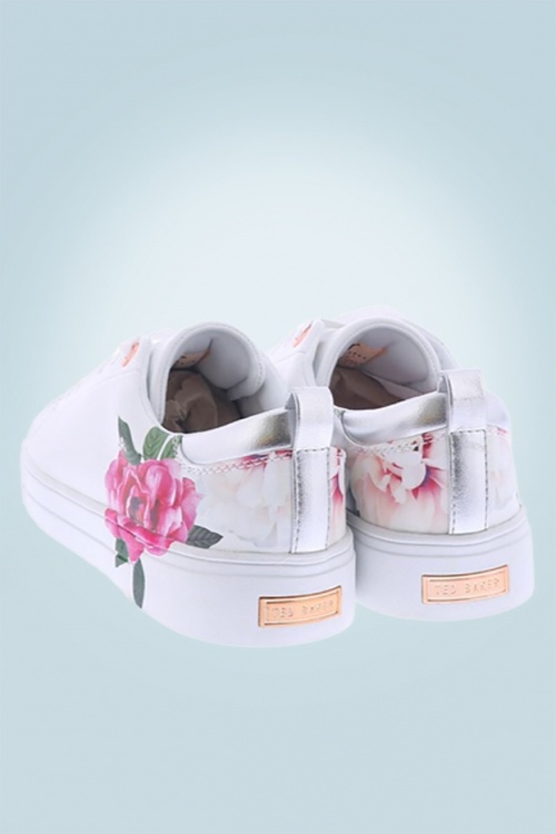 Ted Baker - 50s Lialy Rose Sneakers in White 2