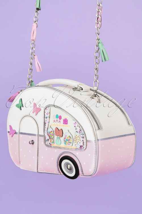 Vendula - Sweetie Caravan Box Bag Années 50 en Rose