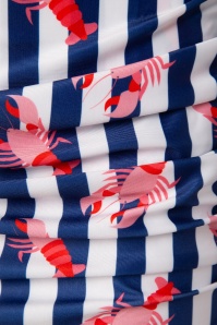 Collectif Clothing - Lobster Skirted Bikini Brief Années 50 en Multi 4