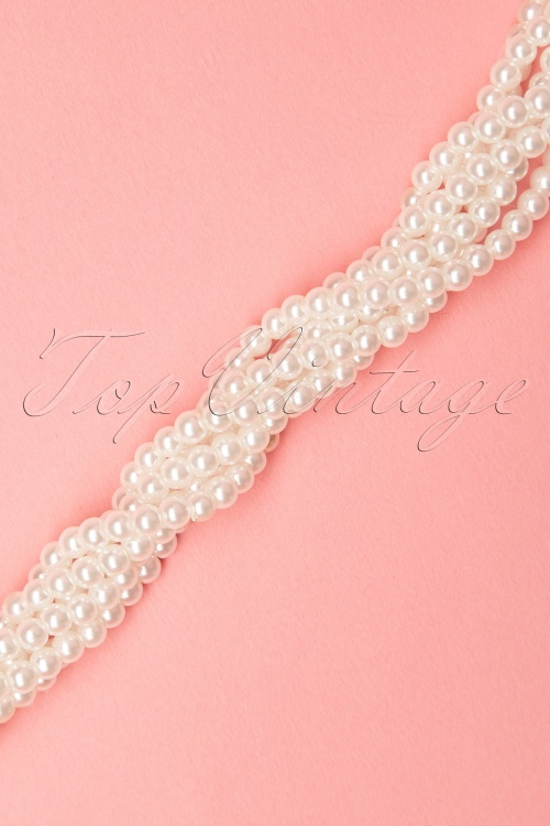 Collectif Clothing - Mona Twisted Pearl Bracelet Années 30 2