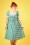 Collectif Clothing - Roberta Gingham Swing Dress Années 50 en Vert 2