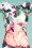 Smashed Lemon - Kaitlyn Parrots Dress Années 60 en Blanc 3