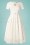 Daisy Dapper - 50s Dolly Lace Swing Dress in Ivory White