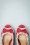 Bettie Page Shoes - 50s Amelie Peeptoe Pumps in Red