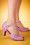 Bettie Page Shoes - Carlie T-Strap Pumps Années 50 en Lavande