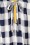 Collectif Clothing - 70s Serrina Gingham Swing Dress in Navy and White 5