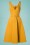 Miss Candyfloss - 50s Charlotte Swing Dress in Mustard