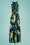 Smashed Lemon - Cathy Parrot Jungle Maxi Dress Années 70 en Bleu Marine 2
