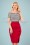 Vintage Chic 28736 Pencil Skirt in Red 20190208 1W
