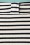 Yumi - 50s Bardot Stripes Rib Top in Black and Ivory 4