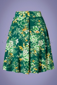King Louie - 60s Serena Makura Skirt in Para Green 3