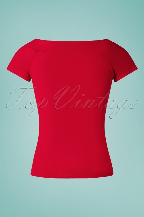 Bunny - 50s Alex Top in Red 4