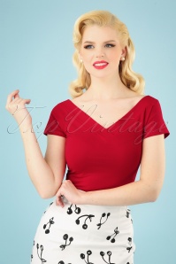 Bunny - 50s Alex Top in Red