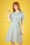 Pretty Vacant - Kim Rose Dress Années 40 en Vert Menthe