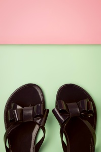 Petite Jolie - Lucky Bow-slippers in Preto zwart 3
