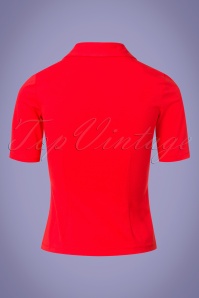 Tatyana - 50s Key Note Top in Red 3