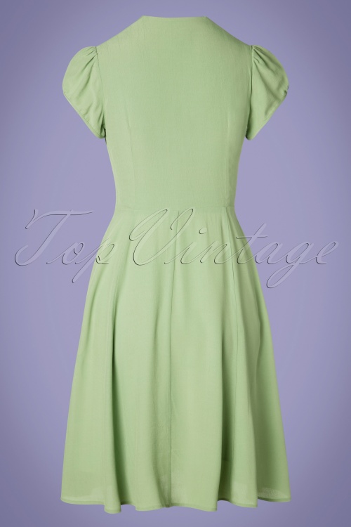 The House of Foxy - 30s Ava Tea Dress in Green 3