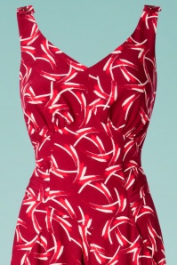 Emmy - Biarritz strandpyjama jumpsuit in rood 2