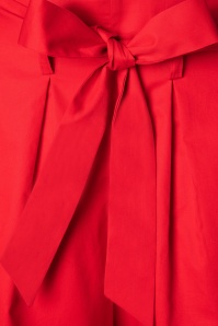 Louche - 50s Soren Tie Shorts in Lipstick Red 3