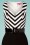 Rebel Love Clothing - 50s Café Pencil Dress in Black and White 3