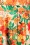 Rebel Love Clothing - 50s Cast Away Floral Romper Set in Orange 5