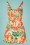 Rebel Love Clothing - 50s Cast Away Floral Romper Set in Orange 2