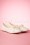 Keds - Theekopje ballerina-sneakers met oogje in gebroken wit 2