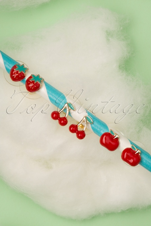 Louche - 50s Tutti Frutti Fruit Earring Set 3
