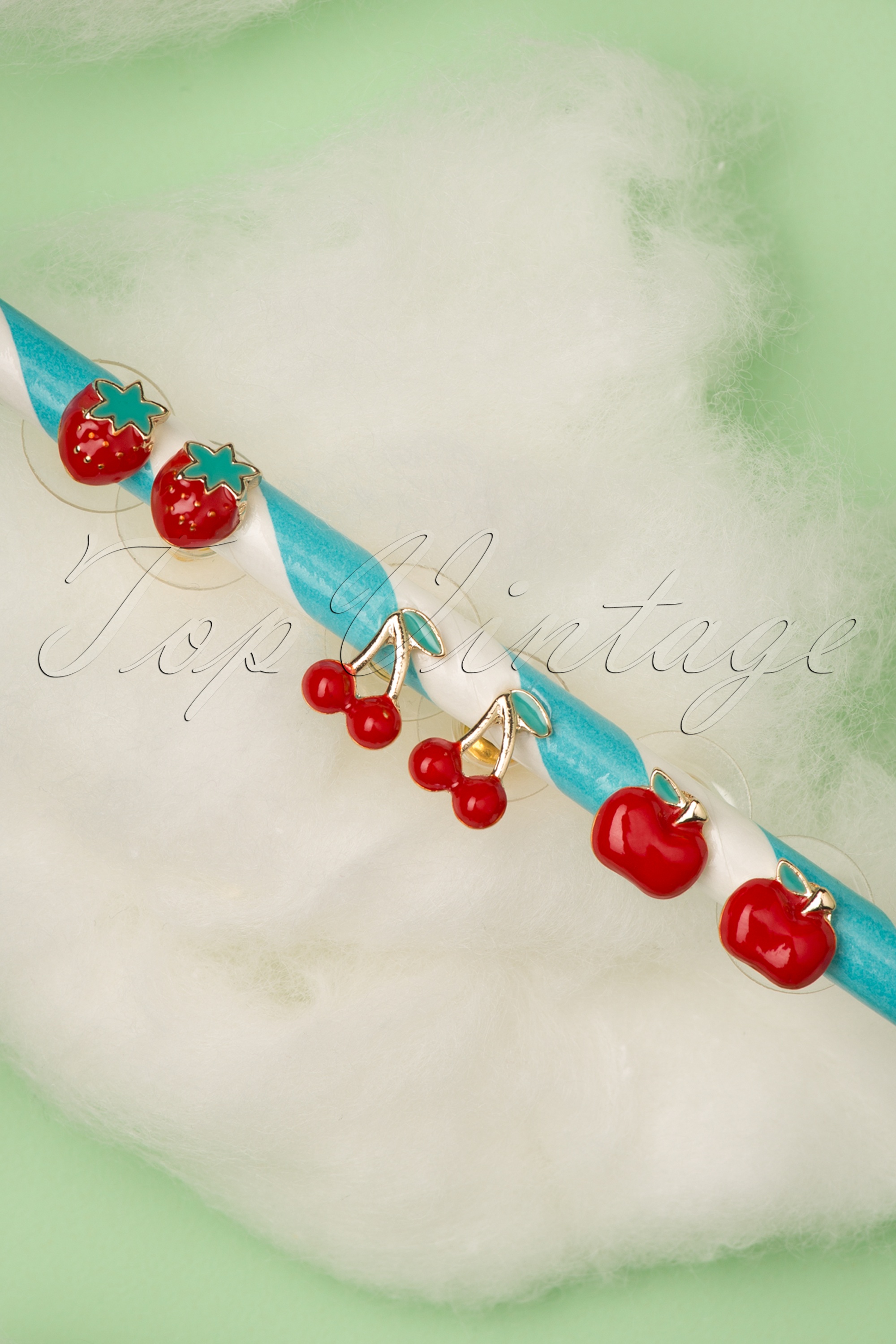 Louche - Tutti Frutti fruit oorbellen set 3