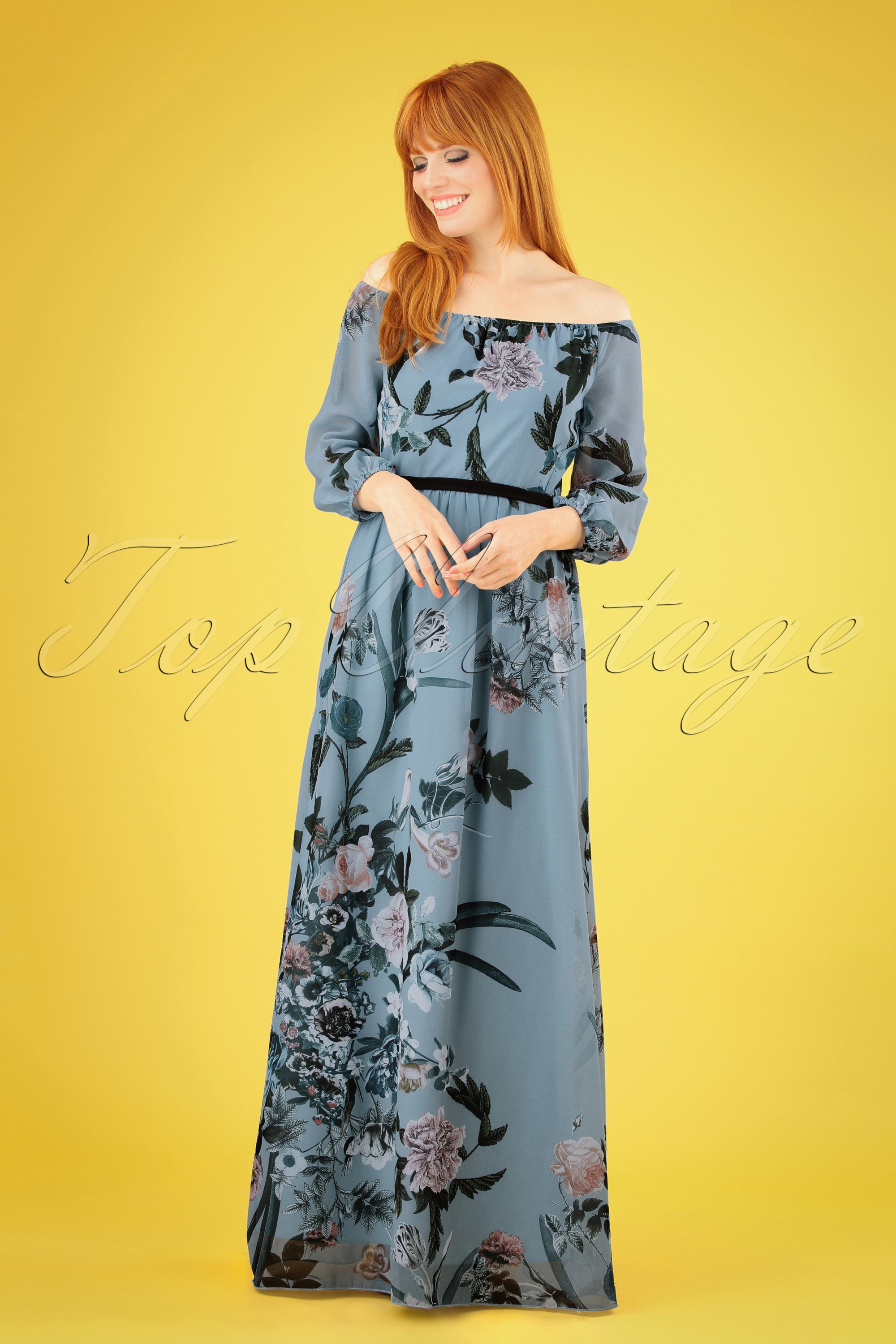 Little mistress floral maxi dress deals